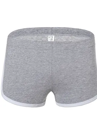 Flat Angle Low Waist Sports Underwear Grey 
