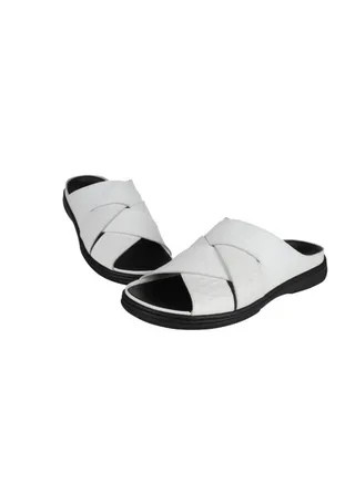 Barjeel Uno Mens Arabic Sandals 2339 White 