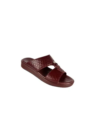 Barjeel Uno Mens Elegant Arabic Sandals Oxblood 40 