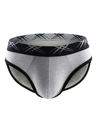 Mid-Rise U Convex Briefs Grey 