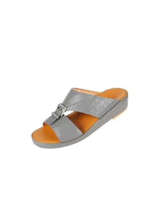 008-3507 Barjeel Mens Arabic Sandals  BSP1-04 Schist 