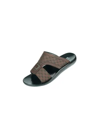 008-3563 Barjeel Mens Arabic Sandals 63102 Brown 