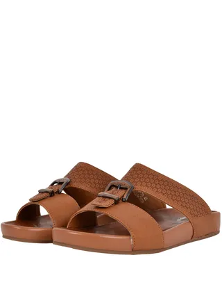 Mens Buckle Detailed Arabic Sandals 