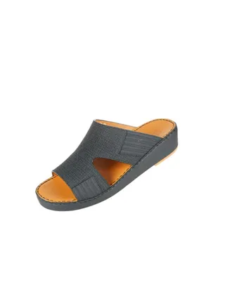 008-3500 Barjeel Mens Arabic Sandals  SP-104 Black 