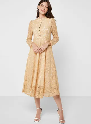 Lace A-Line Dress