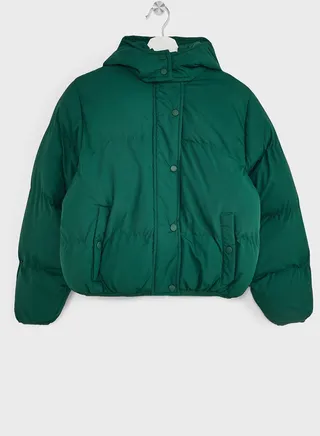 Girls Padded Hooded Jacket 
