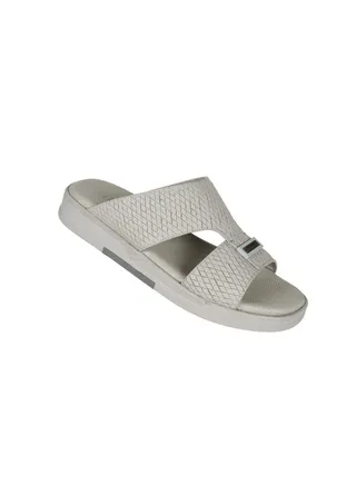 008-3390 Barjeel Uno Men Arabic Sandals BJM 01 Light Grey 