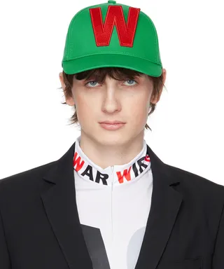 Walter Van Beirendonck Green 'W' Cap