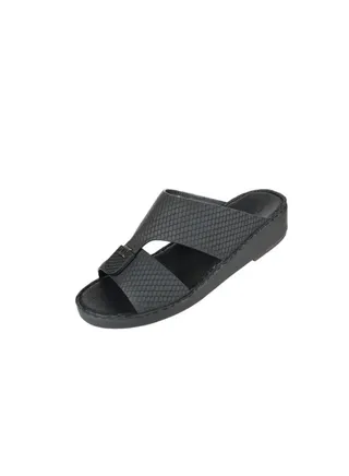 008-3517 Barjeel Mens Arabic Sandals  B-2024 Black 