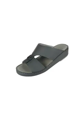 008-3521 Barjeel Mens Arabic Sandals  C-2025 Black 