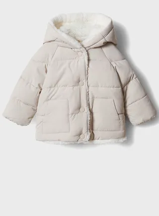 Kids Faux Shearling Interior Jacket 