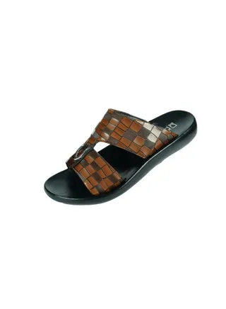 008-3557 Barjeel Mens Arabic Sandals 63092 Brown 