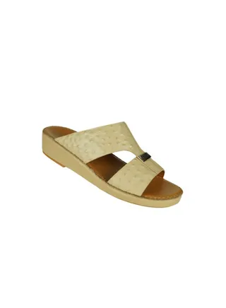 Barjeel Uno Mens Arabic Sandals SP1-88 Beige 
