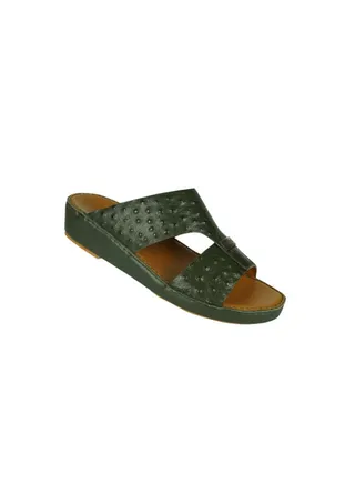 Barjeel Uno Mens Arabic Sandals SP1-88 Olive 