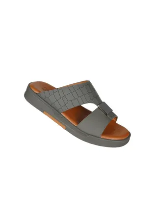 008-3401 Barjeel Uno Men Arabic Sandals BJM 14 Dark Grey 