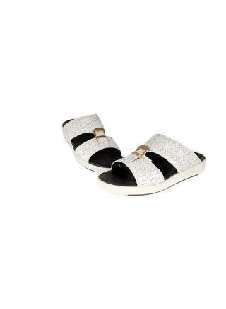 Barjeel Uno Mens Elegant Arabic Sandals White 40 