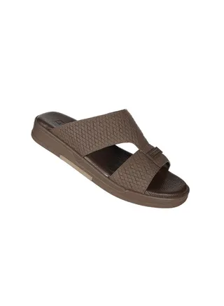 008-3389 Barjeel Uno Men Arabic Sandals BJM 01 Brown 