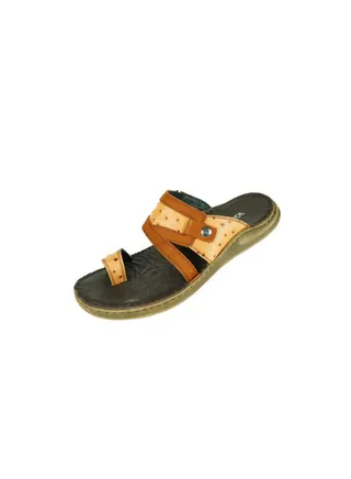 071-2070 Josef Seibel Mens FInger grip Sandals 27150 Cognac 