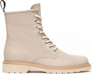Clean Calfskin Combat Booties