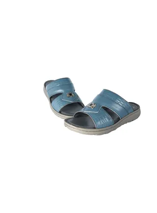 Barjeel Uno Mens Elegant Arabic Sandals Blue 