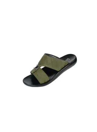 008-3550 Barjeel Mens Arabic Sandals 63071 Olive 