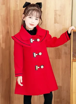 Autumn And Winter Children's Coat Red 