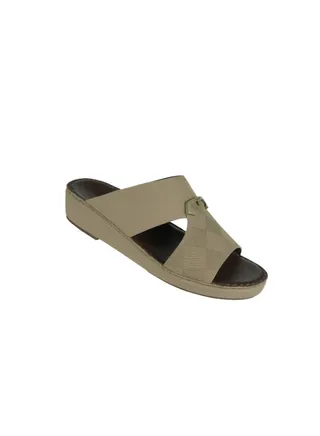 Barjeel Uno Mens Arabic Sandals BSP1-56 Beige 