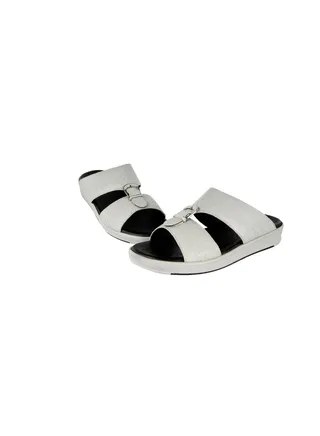 Barjeel Uno Mens Elegant Arabic Sandals Light Grey 40 