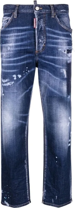 Distressed Cropped Jeans