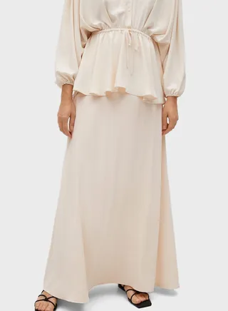 Pleated Maxi Skirt 