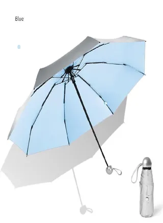 8 Ribs Pocket Mini Umbrella Anti UV Paraguas Sun Rain Windproof Light Folding Portable Umbrellas 