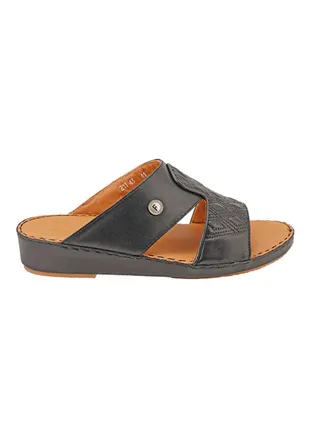 Slip On Comfort Wear Arabic Traditional Sandals Black 
