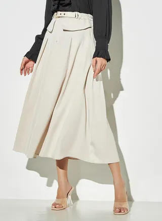 2Xtremz Pleated Skirt with Semi-Elasticated Waistband 