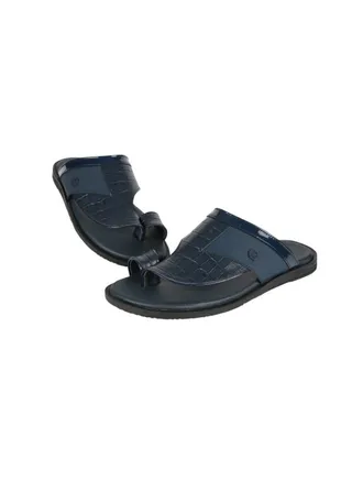 Barjeel Uno Mens Arabic Slippers 008-3353 175-041-Navy 