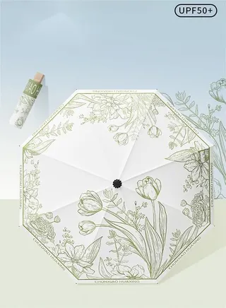 Mini Purse Umbrella, Portable And Compact, Perfect For Rain And Sun Protection, With UV Protection Mini Capsule Pocket Parasol 