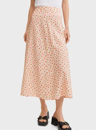 High Waist Midi Skirt 