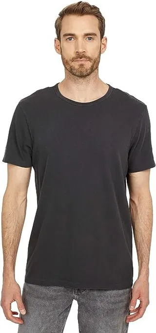 Madewell Garment-Dyed Allday Crew Neck Tee (Black Coal) Men's Clothing