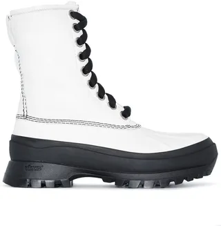 Lace-Up Leather Boots
