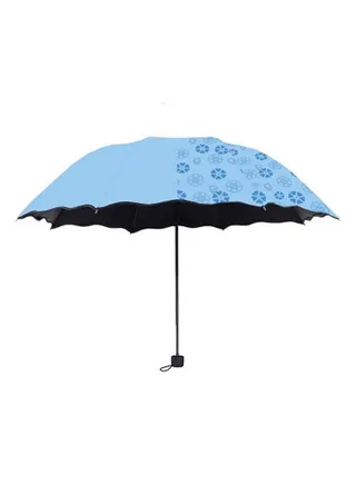 Anti-Uv Sunshade Folding Umbrella Blue 