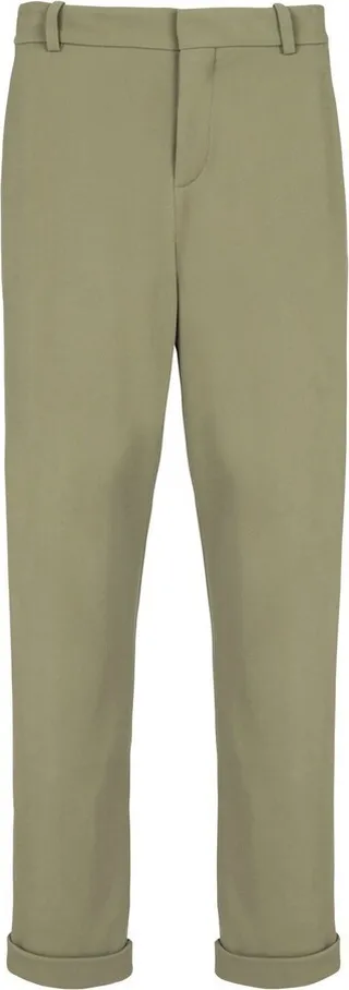 Straight-Leg Cut Chino Trousers