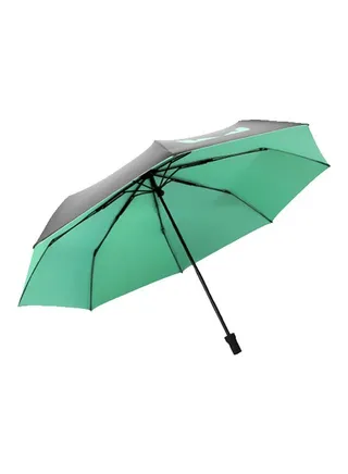 Little Devil Printed Folding Umbrella With Case Green/Black 