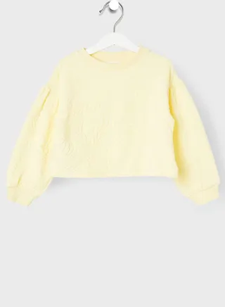 Kids Textured Sweatshirt 