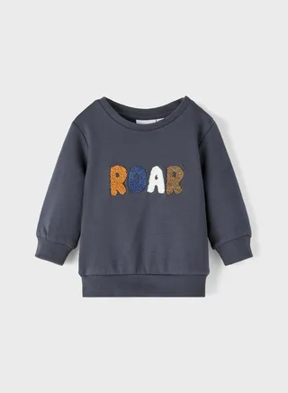 Kids Text Print Sweatshirt 