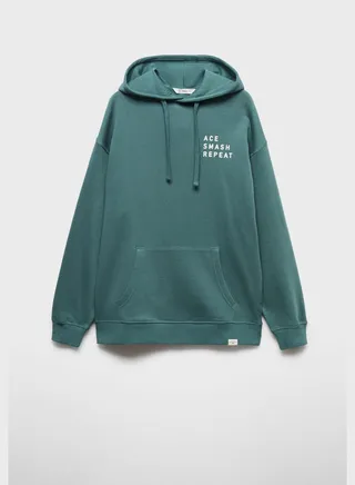 Youth Text Print Hoodie 