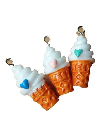 3-Piece Sweet Cone Shape Earrings Charms Set 