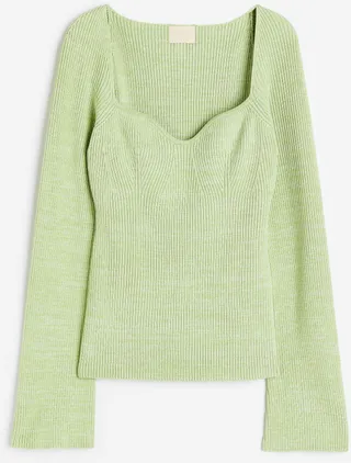 Rib-knit Top