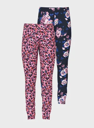 Kids 2 Pack Assorted Leggings 