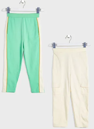 Girls 2 Pack Joggers 