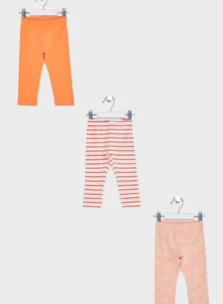 Infant 3 Pack Assorted Leggings 