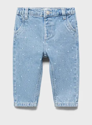 Kids Light Wash Trousers 